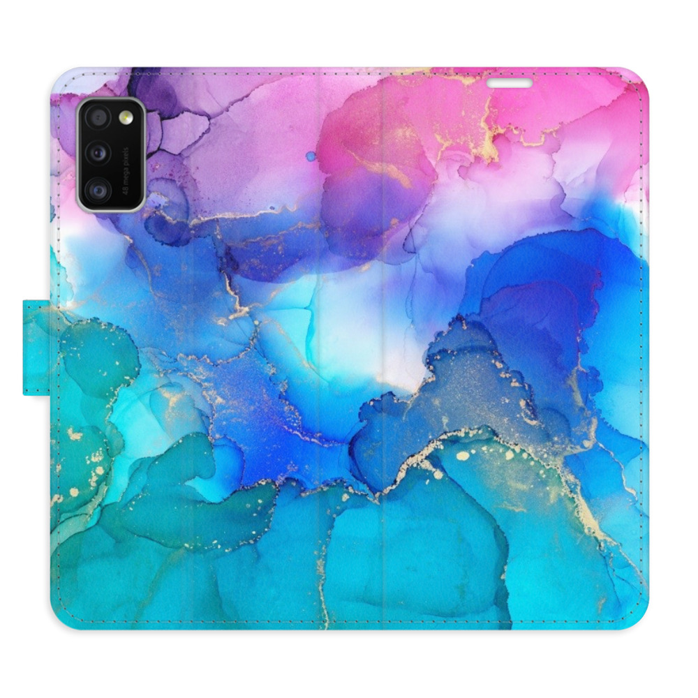 Flipové puzdro iSaprio - BluePink Paint - Samsung Galaxy A41