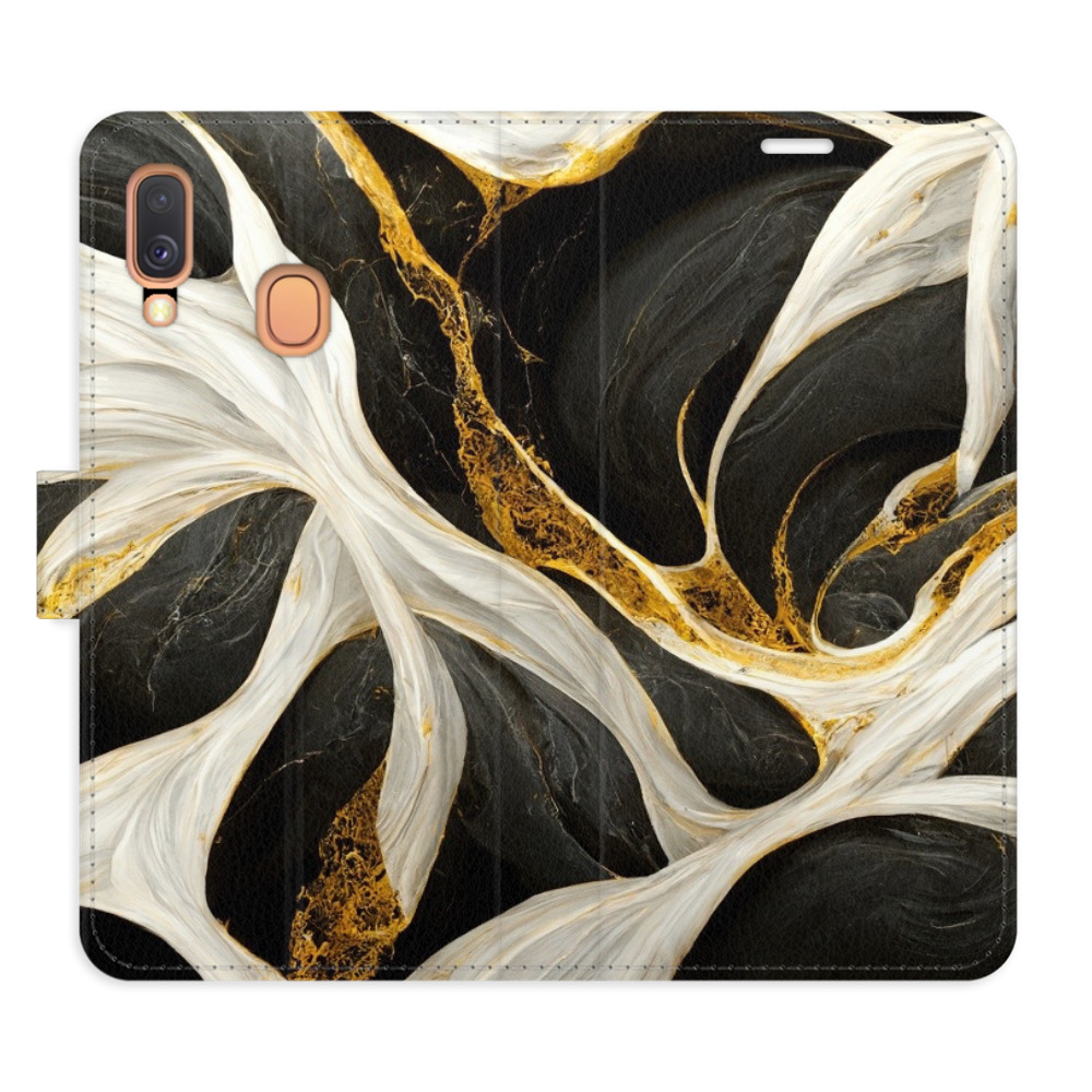 Flipové puzdro iSaprio - BlackGold Marble - Samsung Galaxy A40