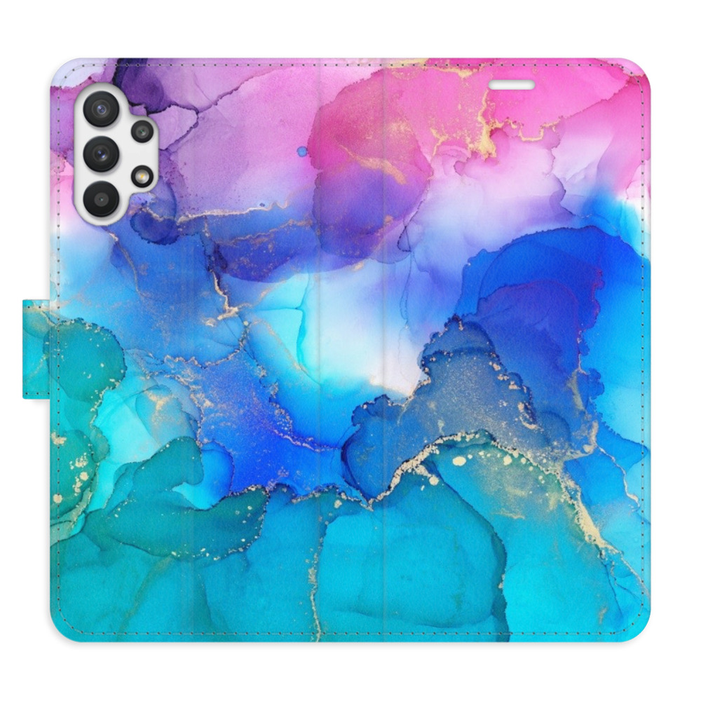 Flipové puzdro iSaprio - BluePink Paint - Samsung Galaxy A32 5G