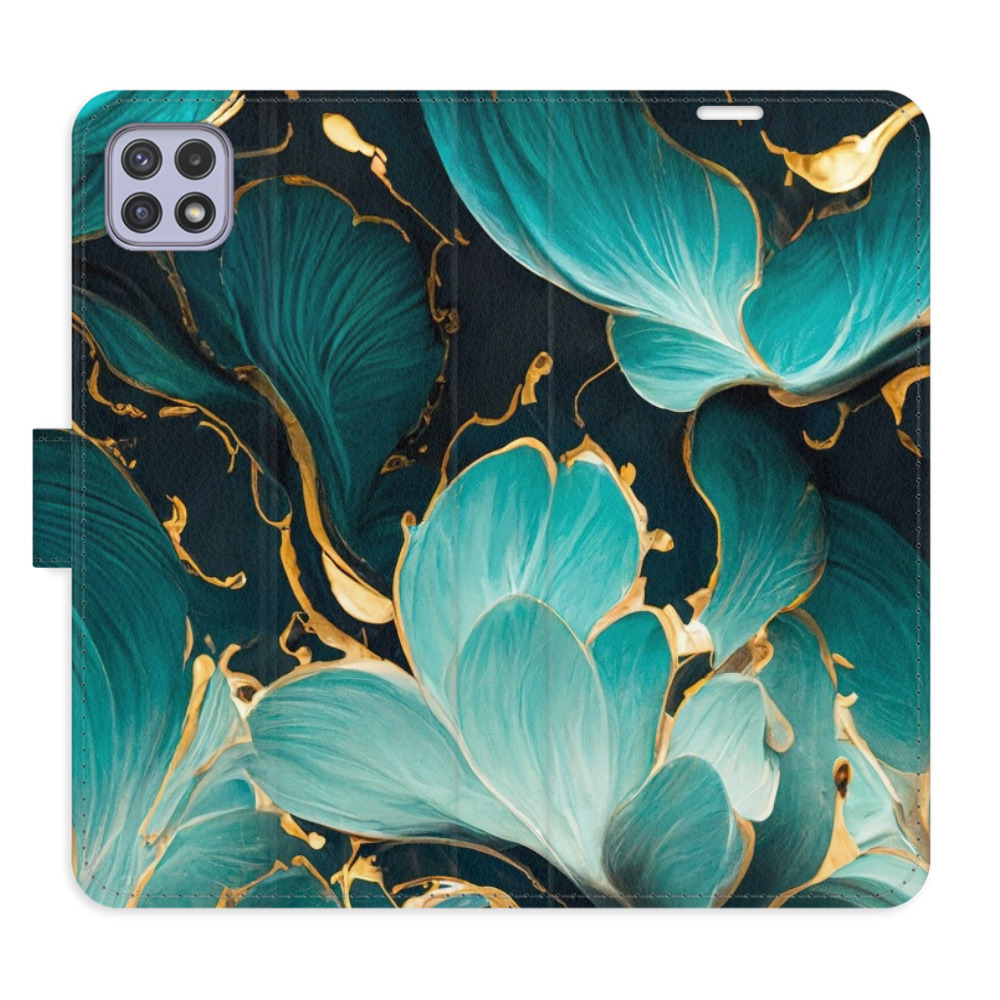 Flipové puzdro iSaprio - Blue Flowers 02 - Samsung Galaxy A22 5G
