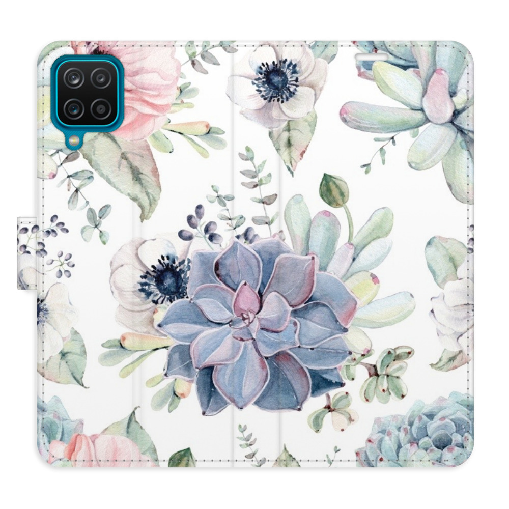 Flipové puzdro iSaprio - Succulents - Samsung Galaxy A12