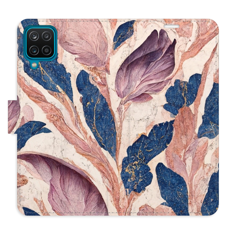 Flipové puzdro iSaprio - Old Leaves 02 - Samsung Galaxy A12