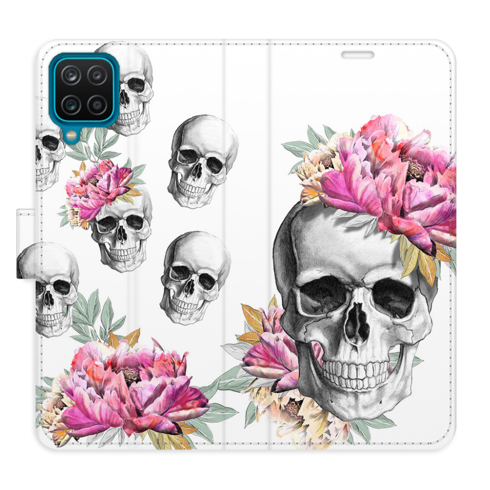 Flipové puzdro iSaprio - Crazy Skull - Samsung Galaxy A12