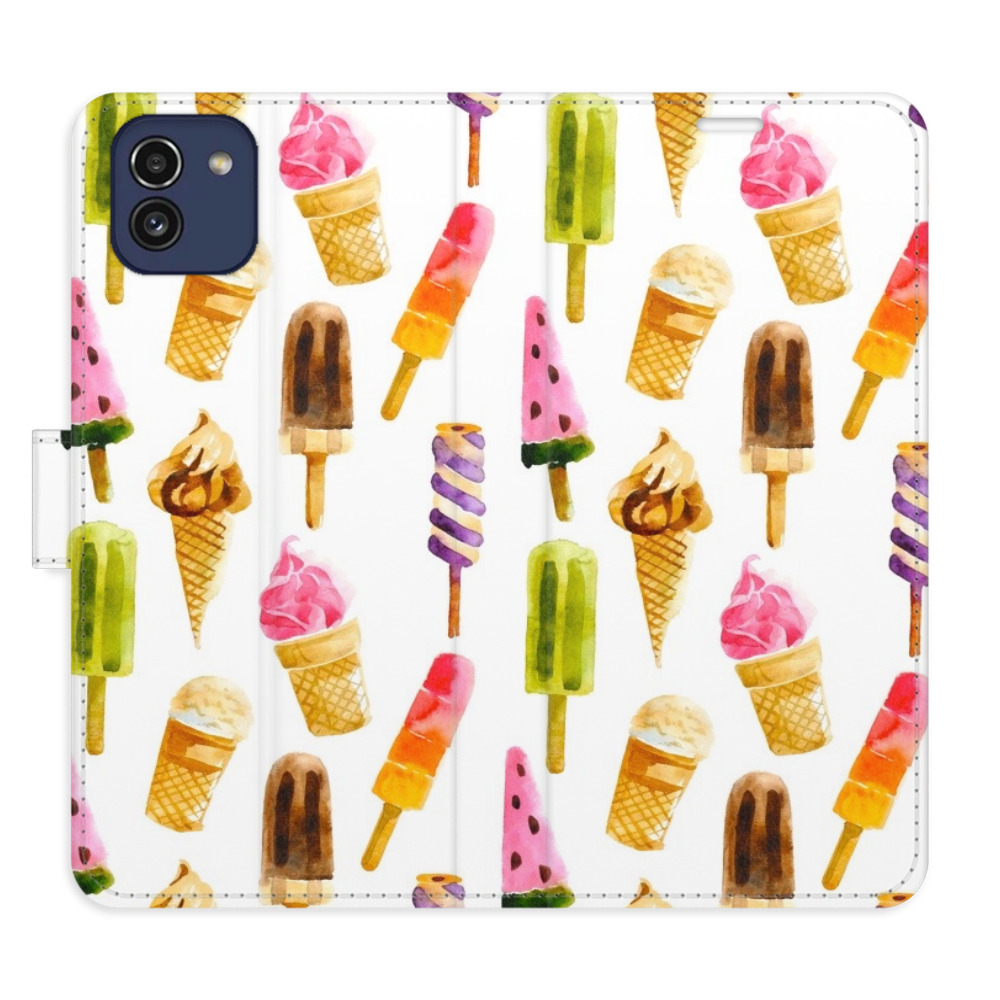 Flipové puzdro iSaprio - Ice Cream Pattern - Samsung Galaxy A03