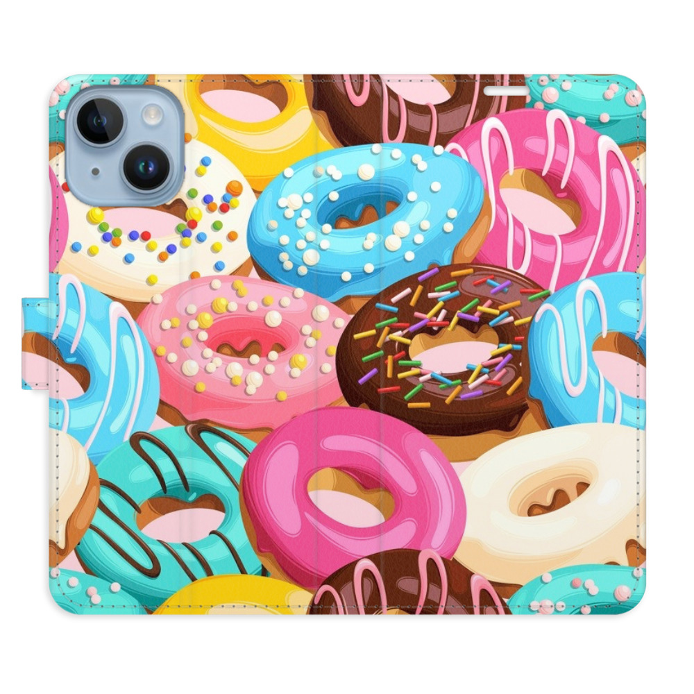 Flipové puzdro iSaprio - Donuts Pattern 02 - iPhone 14