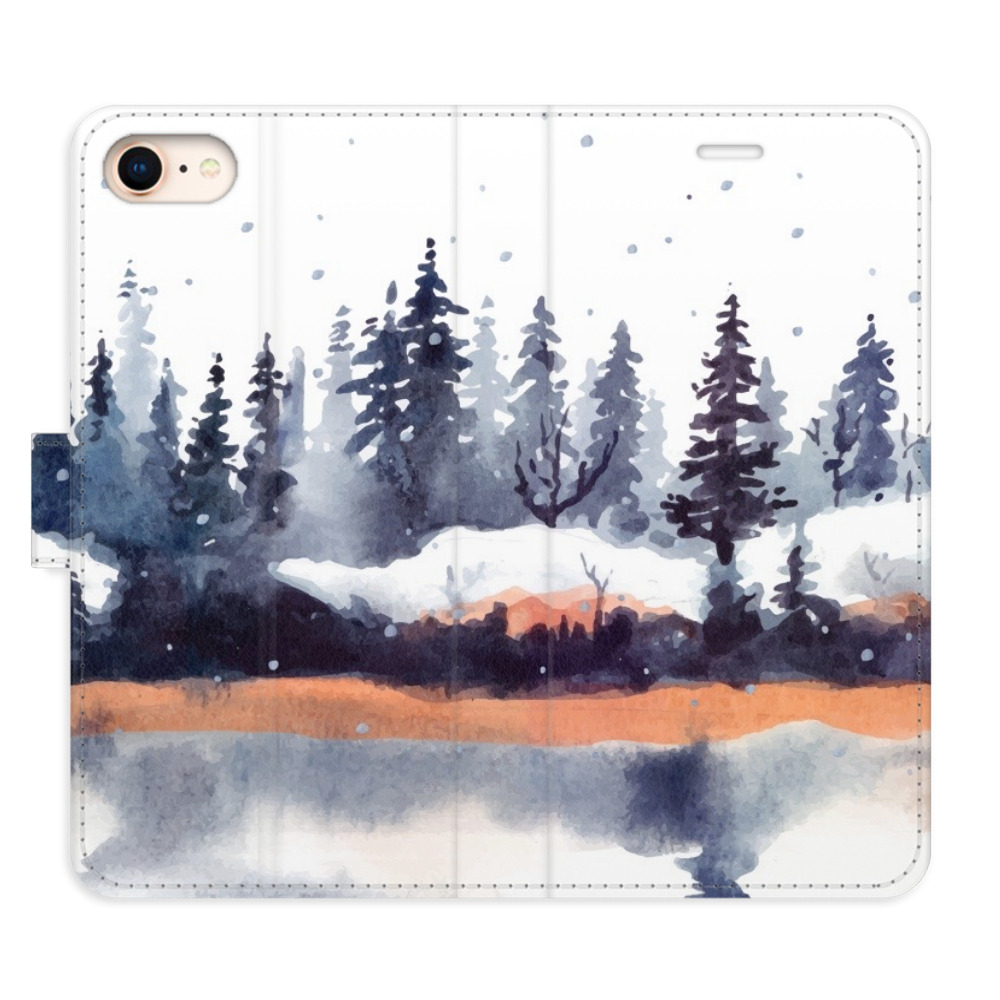 Flipové puzdro iSaprio - Winter 02 - iPhone 7/8/SE 2020
