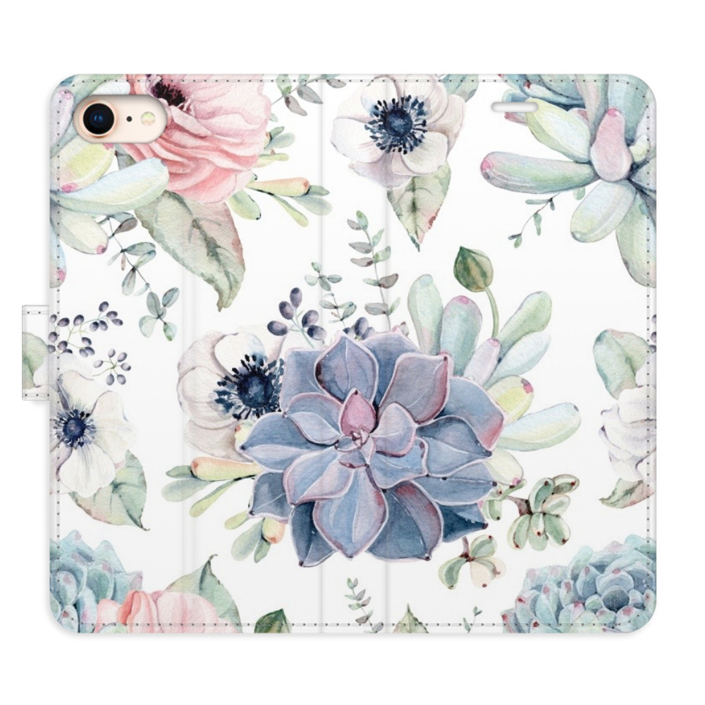 Flipové puzdro iSaprio - Succulents - iPhone 7/8/SE 2020