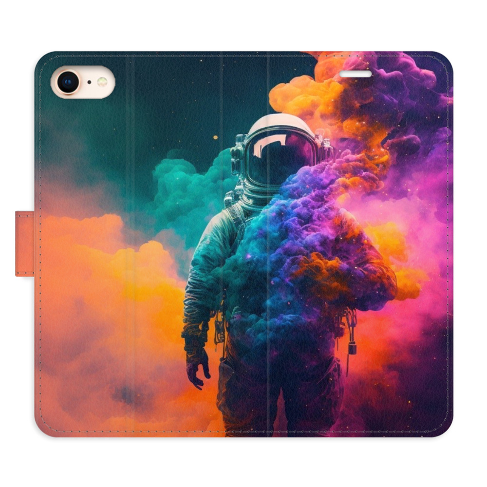 Flipové puzdro iSaprio - Astronaut in Colours 02 - iPhone 7/8/SE 2020