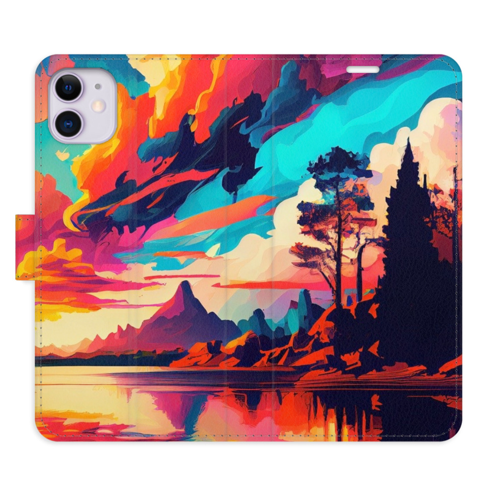 Flipové puzdro iSaprio - Colorful Mountains 02 - iPhone 11