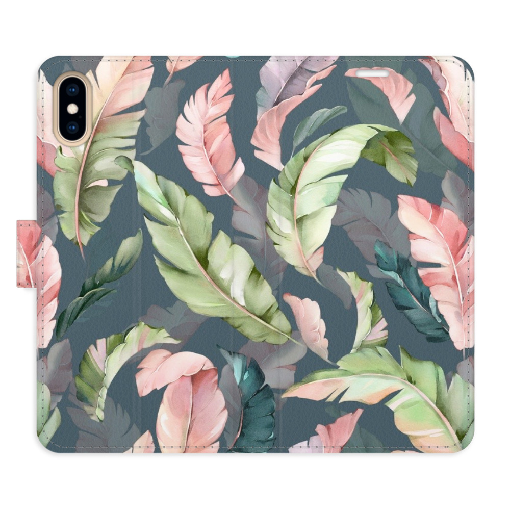Flipové puzdro iSaprio - Flower Pattern 09 - iPhone X/XS