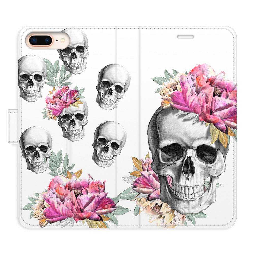 Flipové puzdro iSaprio - Crazy Skull - iPhone 7 Plus