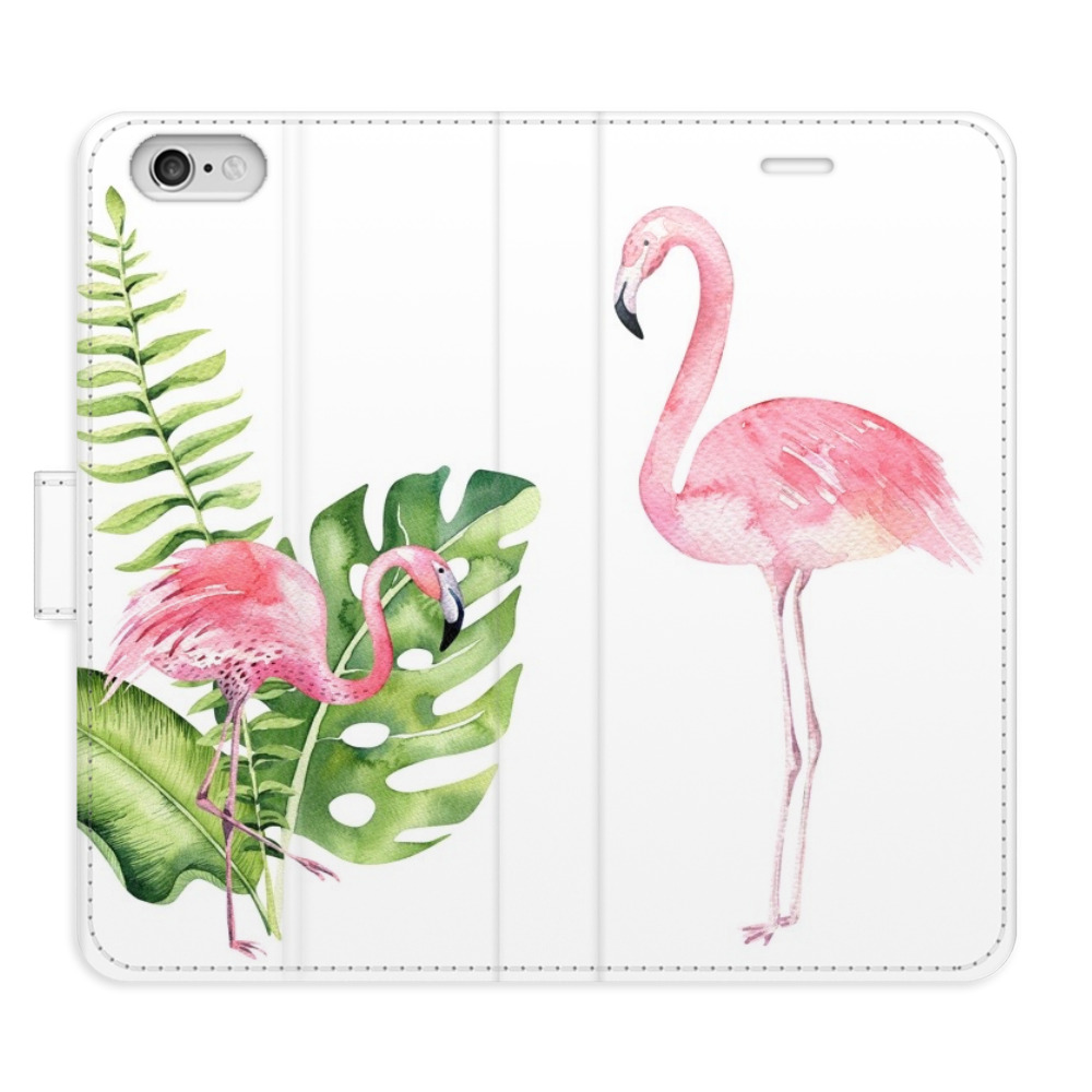 Flipové puzdro iSaprio - Flamingos - iPhone 6/6S