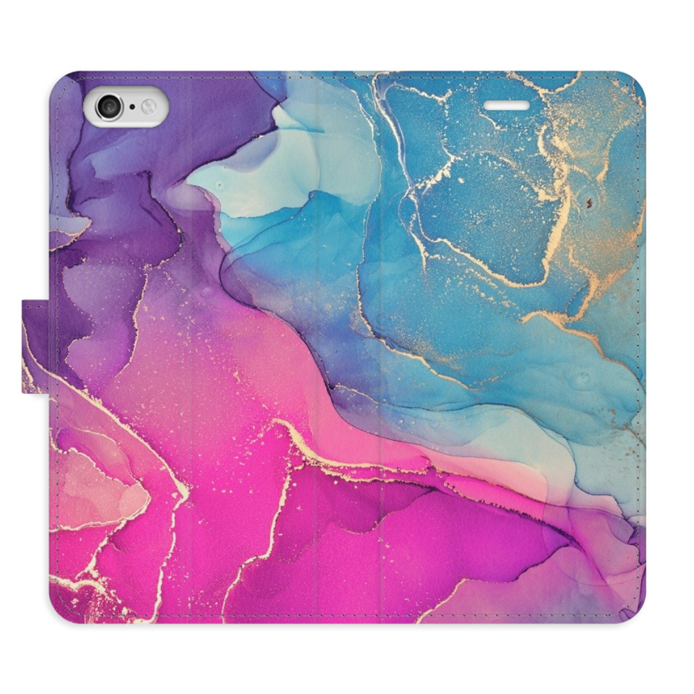 Flipové puzdro iSaprio - Colour Marble 02 - iPhone 6/6S