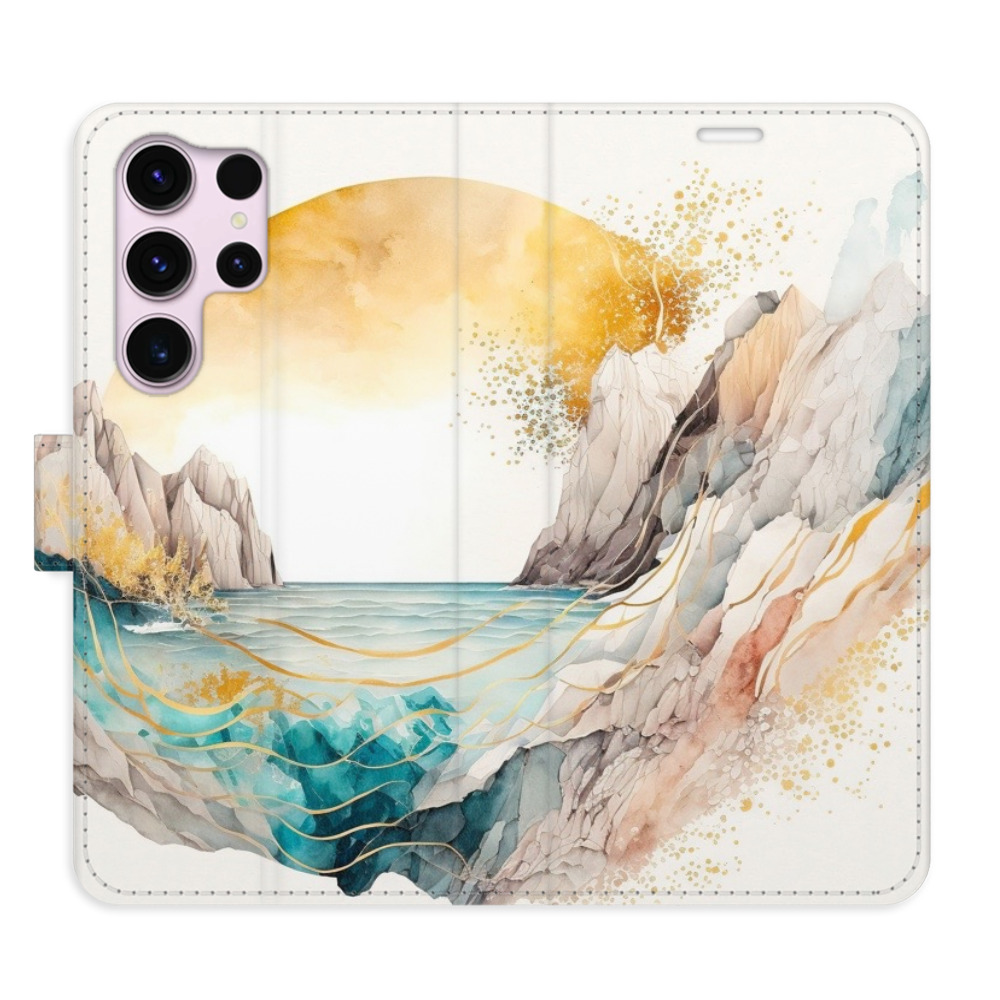 Flipové puzdro iSaprio - Winter in the Mountains - Samsung Galaxy S23 Ultra