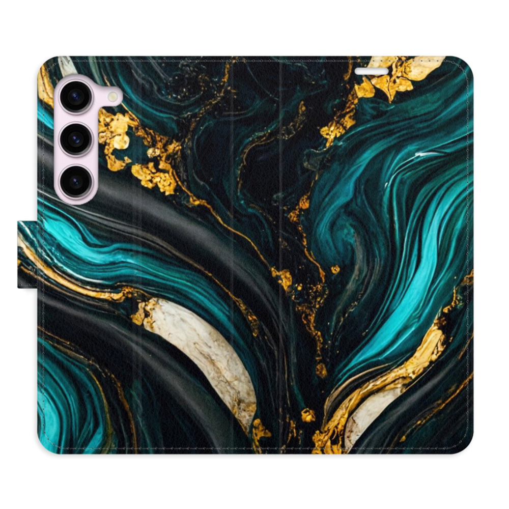 Flipové puzdro iSaprio - Dark Paint - Samsung Galaxy S23 5G