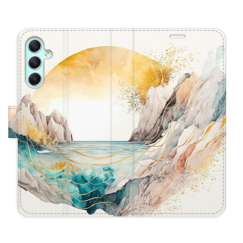 Flipové puzdro iSaprio - Winter in the Mountains - Samsung Galaxy A34 5G