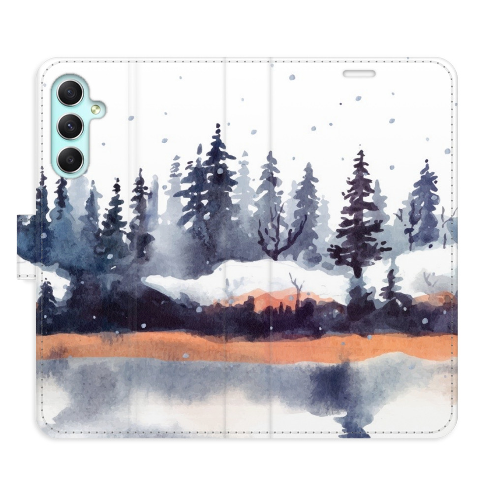 Flipové puzdro iSaprio - Winter 02 - Samsung Galaxy A34 5G