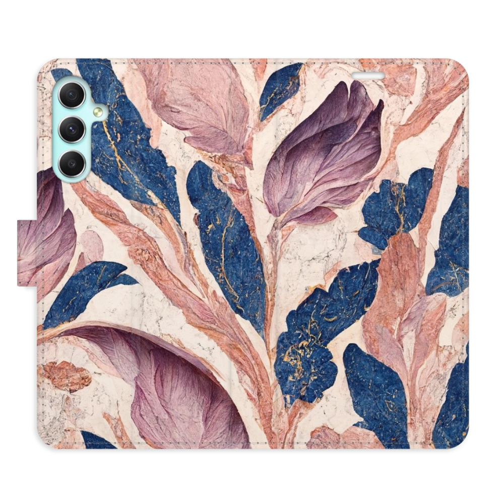 Flipové puzdro iSaprio - Old Leaves 02 - Samsung Galaxy A34 5G