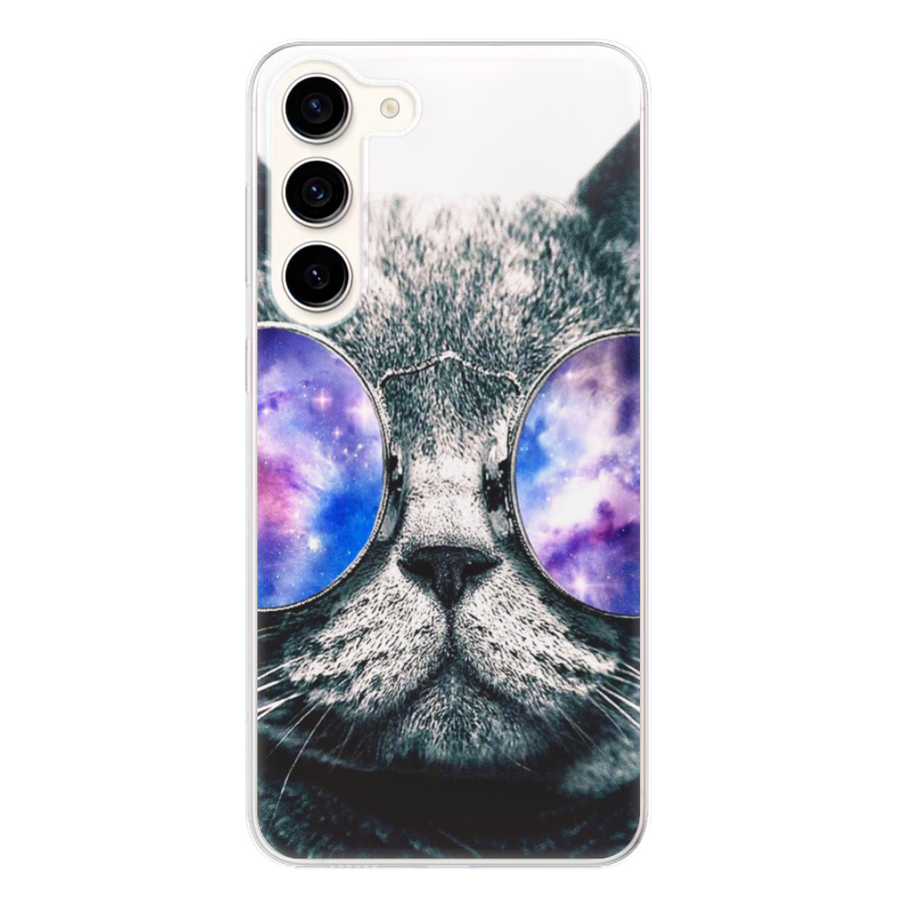 Odolné silikónové puzdro iSaprio - Galaxy Cat - Samsung Galaxy S23+ 5G