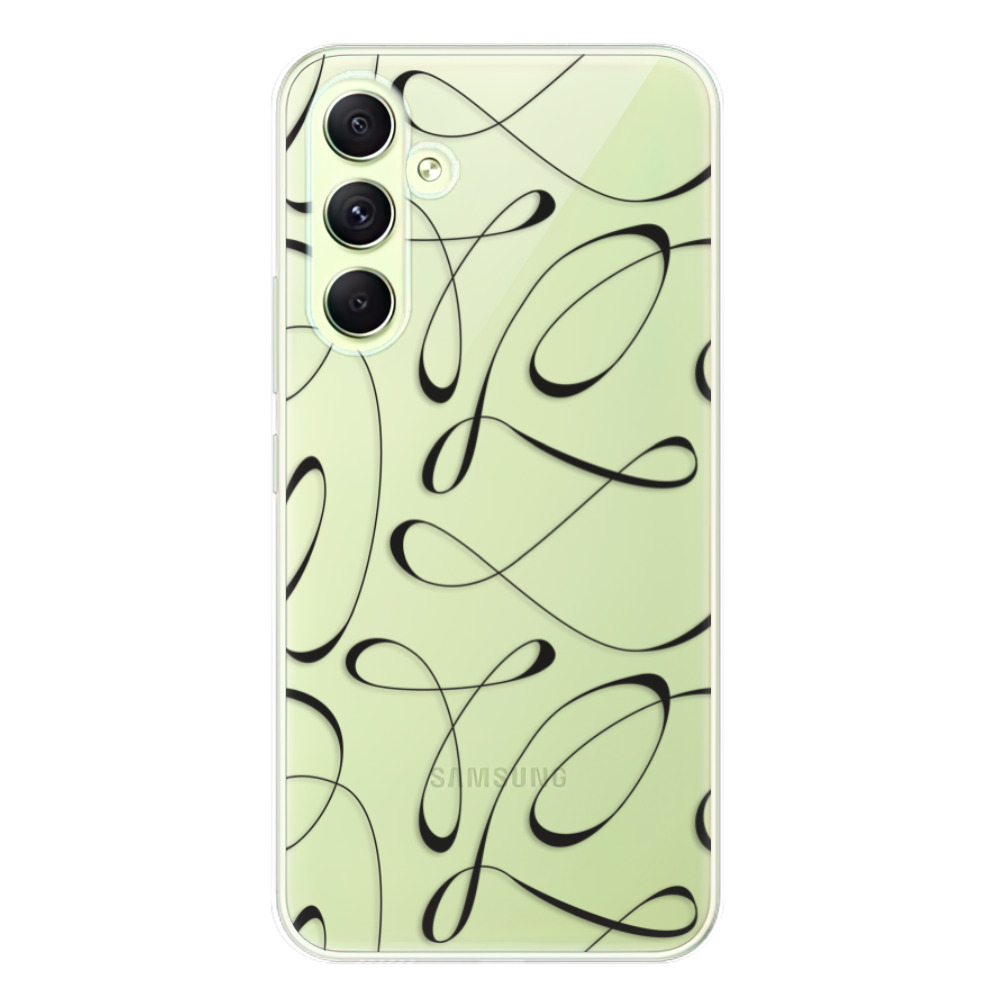 Odolné silikónové puzdro iSaprio - Fancy - black - Samsung Galaxy A54 5G