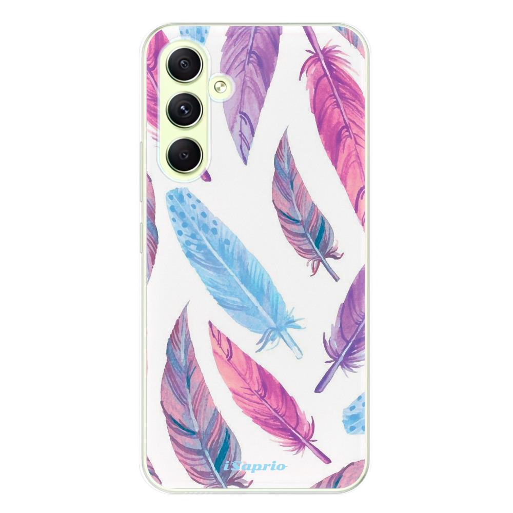 Odolné silikónové puzdro iSaprio - Feather Pattern 10 - Samsung Galaxy A54 5G