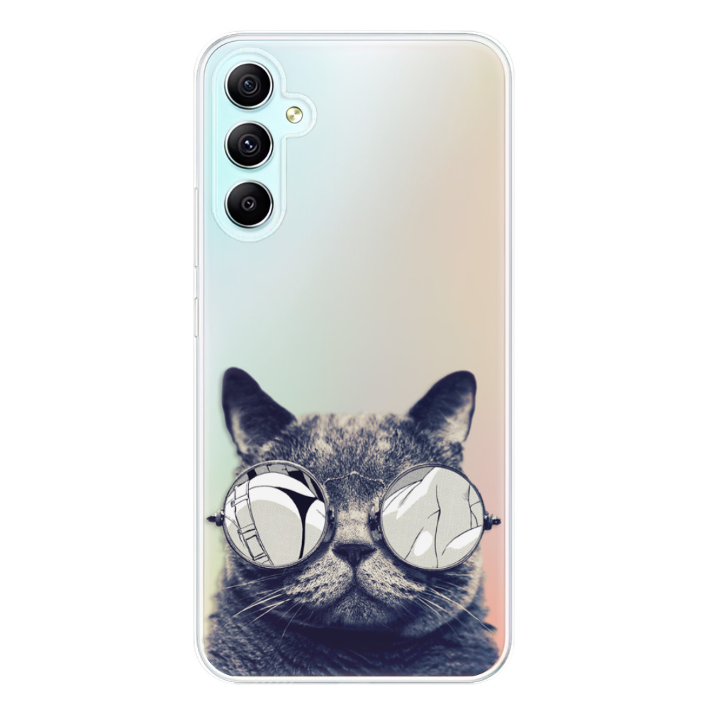 Odolné silikónové puzdro iSaprio - Crazy Cat 01 - Samsung Galaxy A34 5G