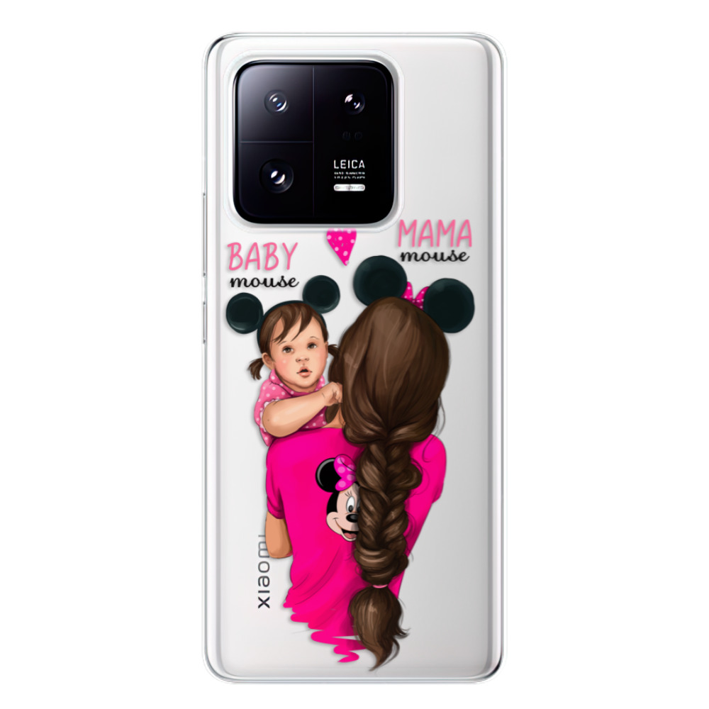 Odolné silikónové puzdro iSaprio - Mama Mouse Brunette and Girl - Xiaomi 13 Pro