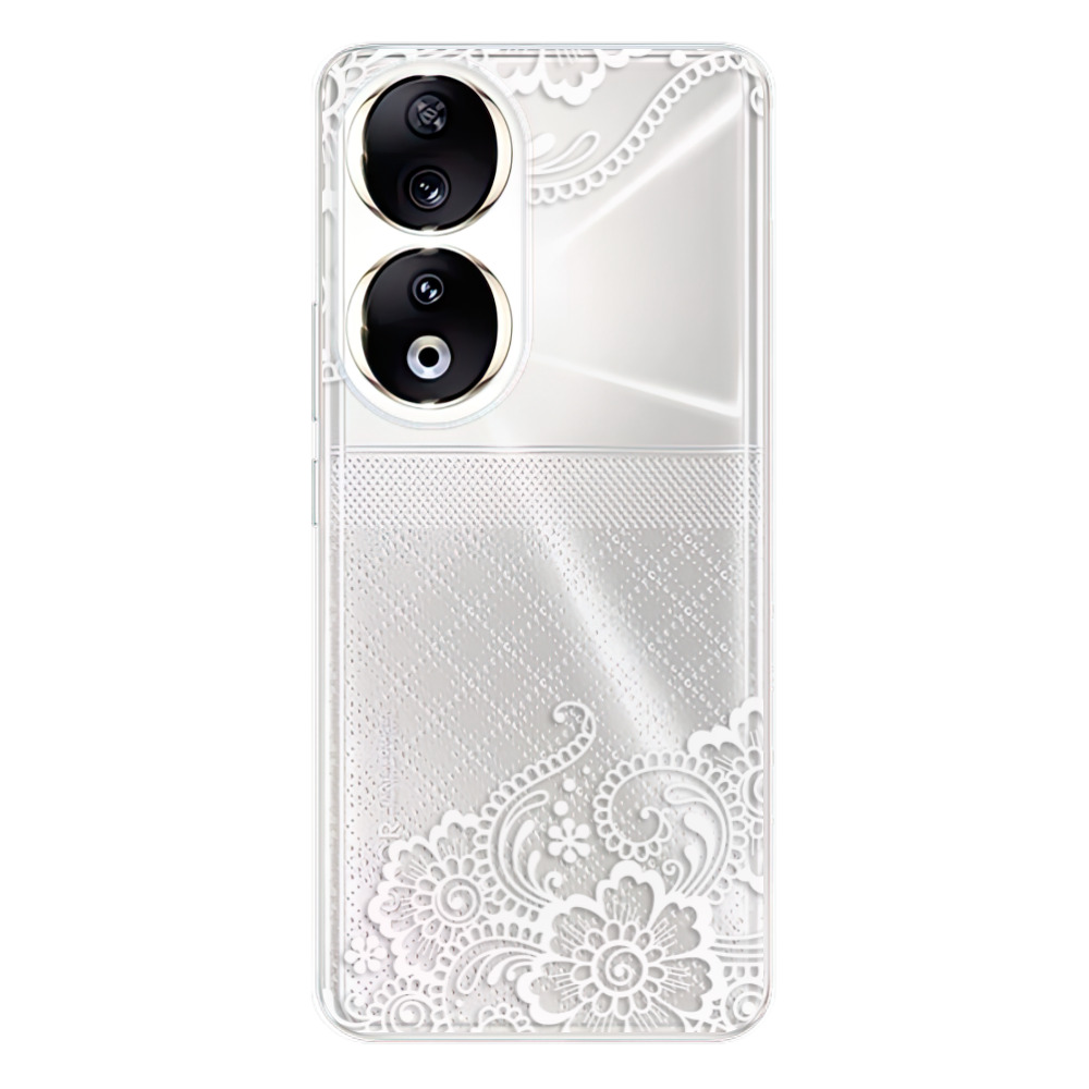 Odolné silikónové puzdro iSaprio - White Lace 02 - Honor 90 5G