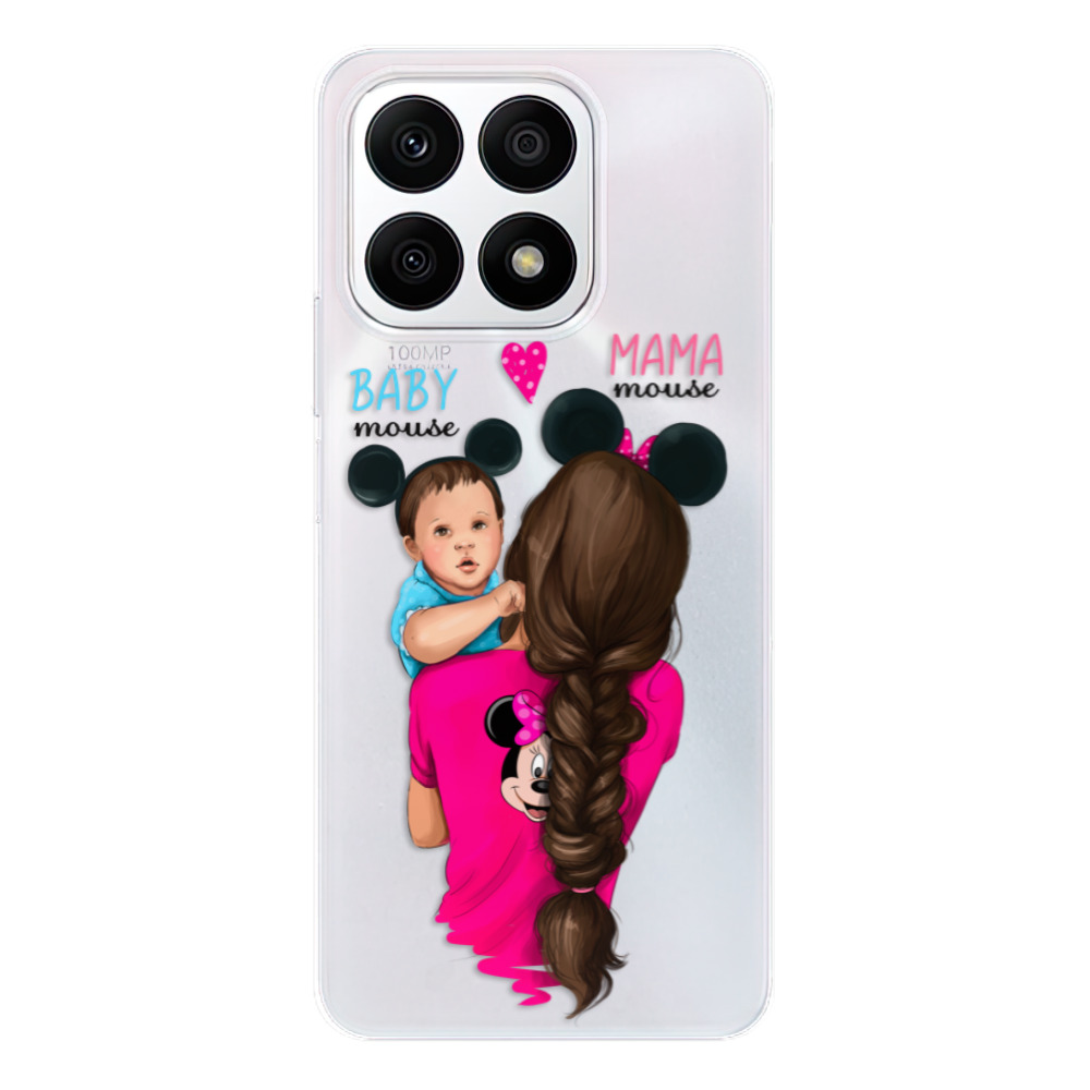 Odolné silikónové puzdro iSaprio - Mama Mouse Brunette and Boy - Honor X8a