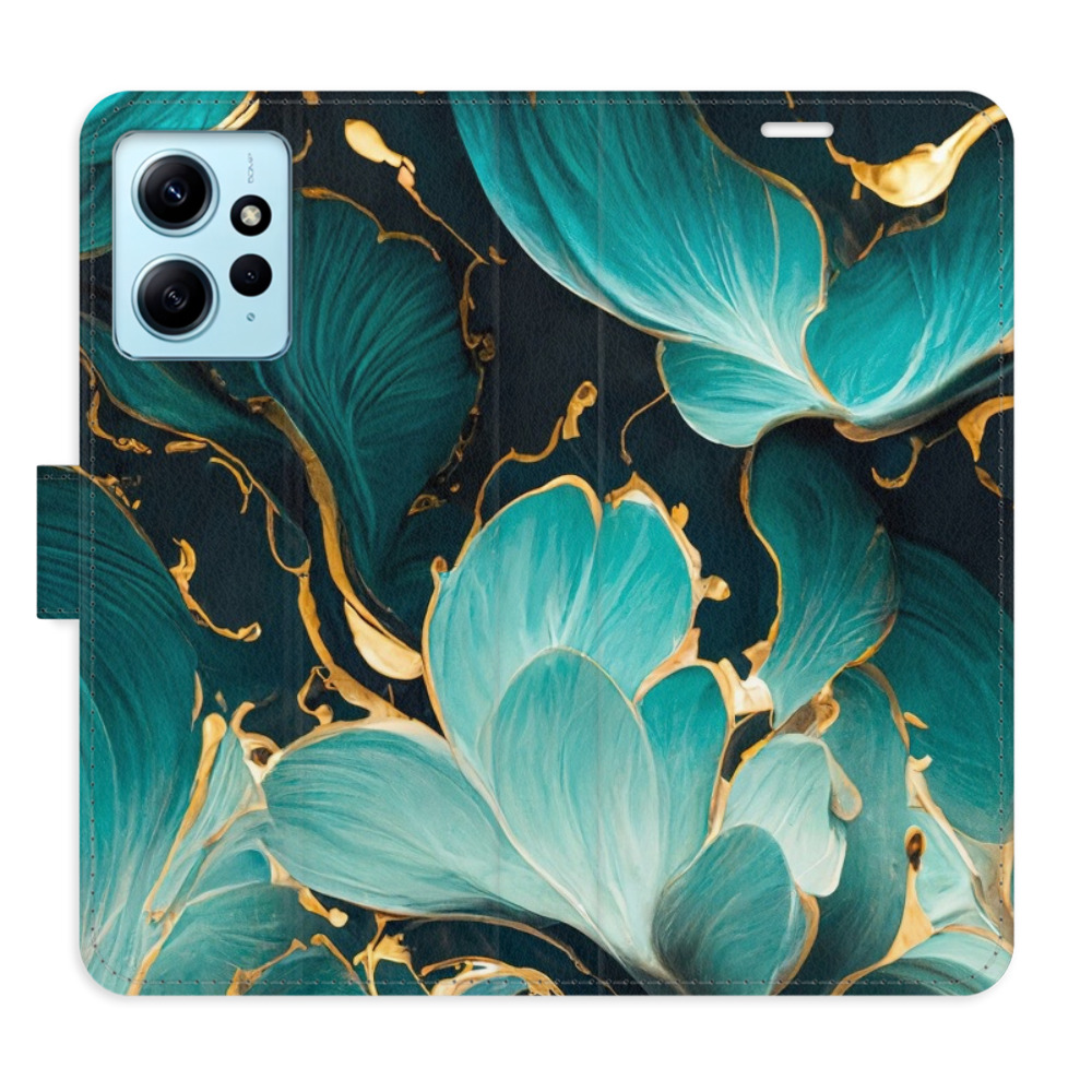 Flipové puzdro iSaprio - Blue Flowers 02 - Xiaomi Redmi Note 12 5G