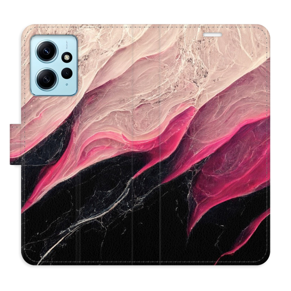 Flipové puzdro iSaprio - BlackPink Marble - Xiaomi Redmi Note 12 5G