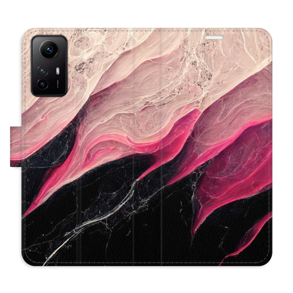 Flipové puzdro iSaprio - BlackPink Marble - Xiaomi Redmi Note 12S