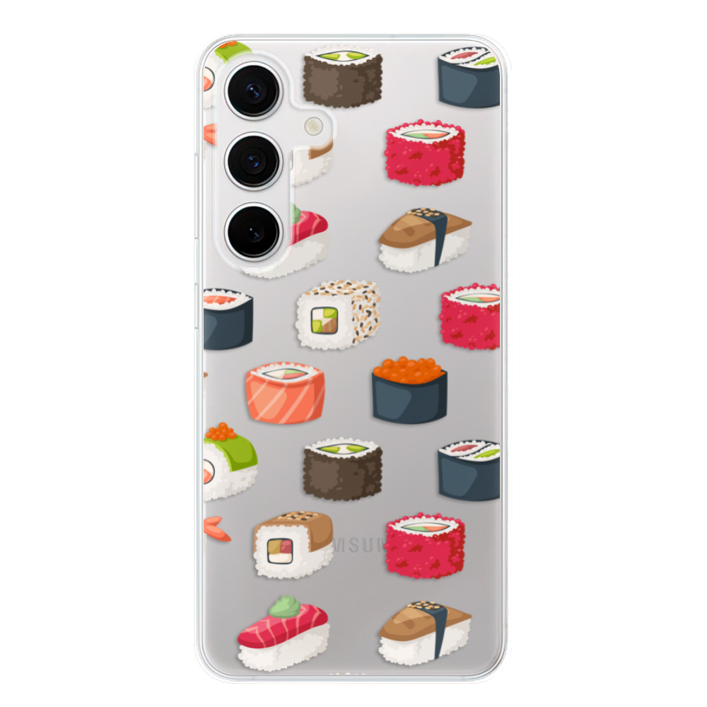 Odolné silikónové puzdro iSaprio - Sushi Pattern - Samsung Galaxy S24