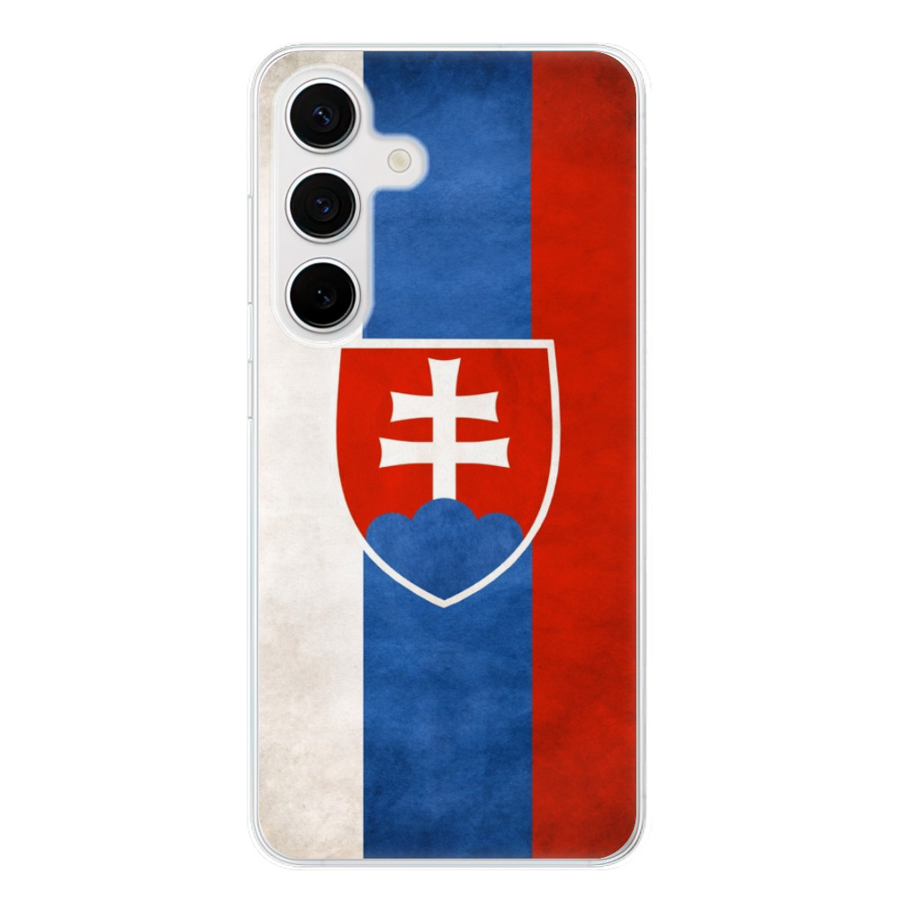 Odolné silikónové puzdro iSaprio - Slovakia Flag - Samsung Galaxy S24