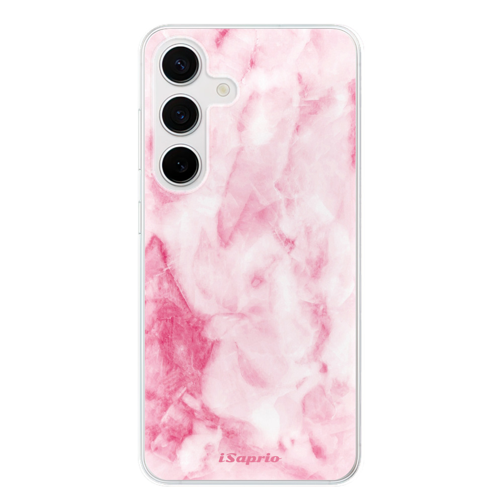 Odolné silikónové puzdro iSaprio - RoseMarble 16 - Samsung Galaxy S24