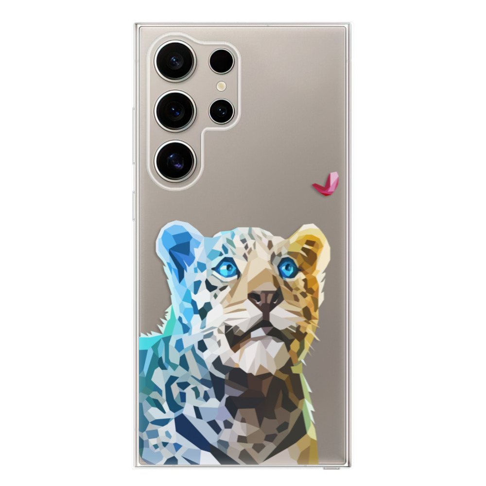 Odolné silikónové puzdro iSaprio - Leopard With Butterfly - Samsung Galaxy S24 Ultra