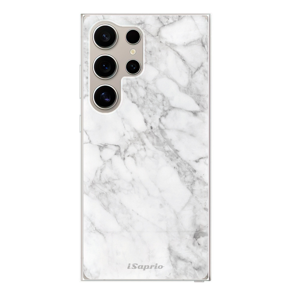 Odolné silikónové puzdro iSaprio - SilverMarble 14 - Samsung Galaxy S24 Ultra