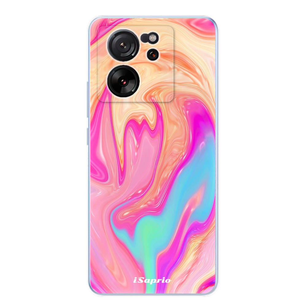 Odolné silikónové puzdro iSaprio - Orange Liquid - Xiaomi 13T / 13T Pro