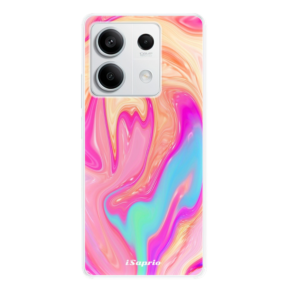 Odolné silikónové puzdro iSaprio - Orange Liquid - Xiaomi Redmi Note 13 5G