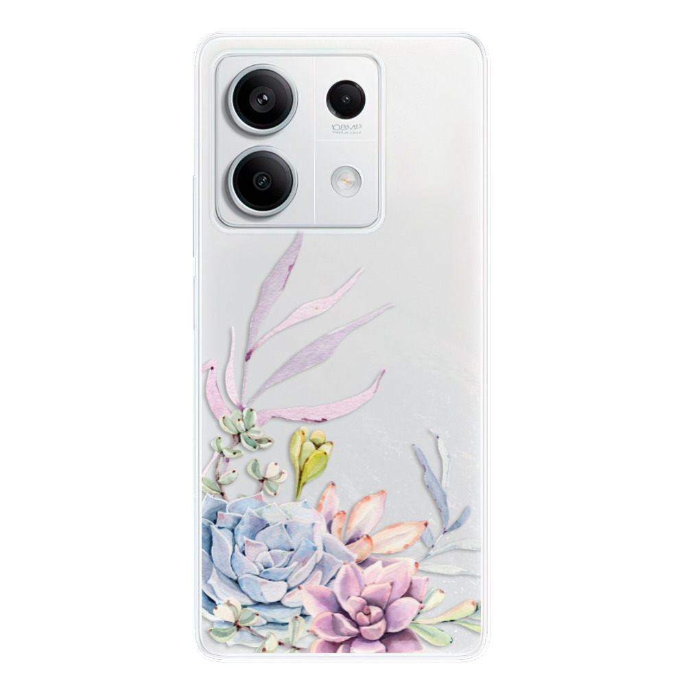 Odolné silikónové puzdro iSaprio - Succulent 01 - Xiaomi Redmi Note 13 5G