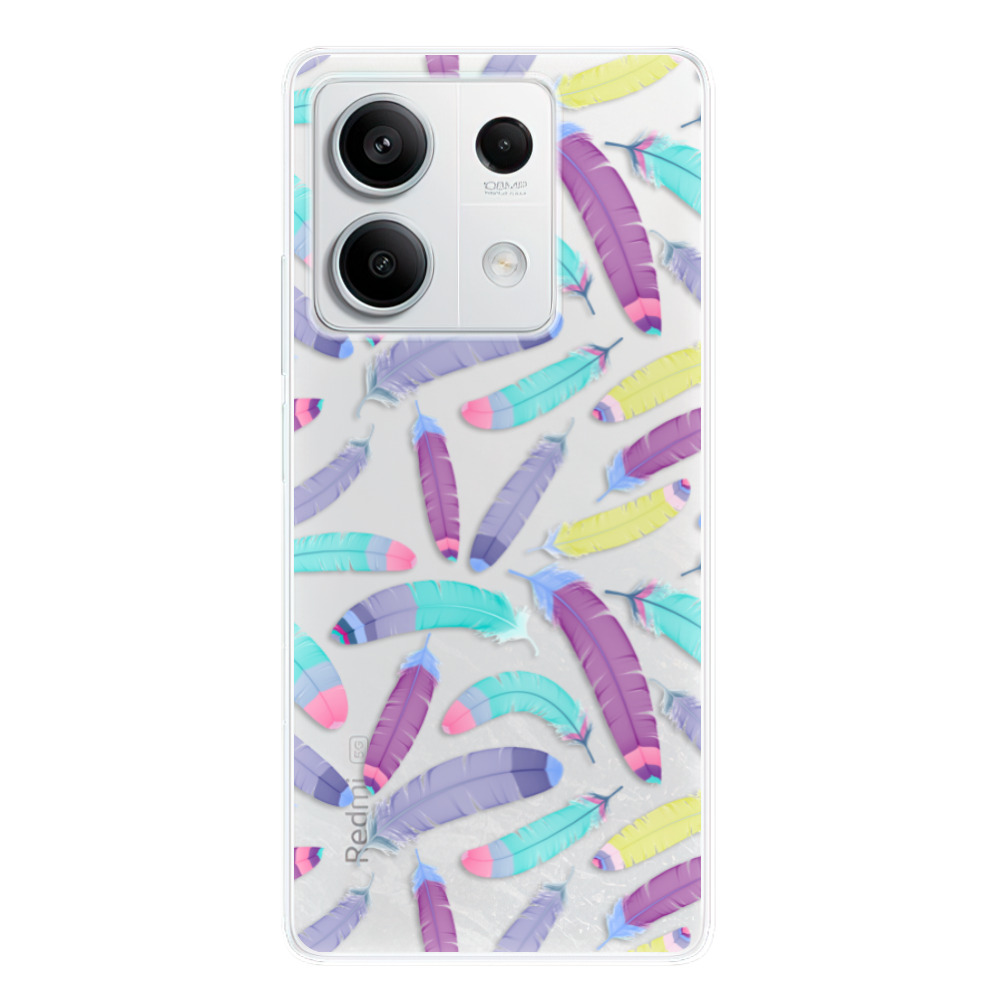 Odolné silikónové puzdro iSaprio - Feather Pattern 01 - Xiaomi Redmi Note 13 5G