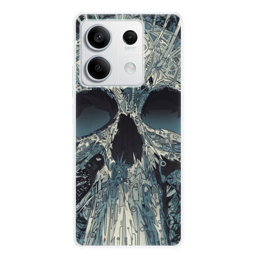 Odolné silikónové puzdro iSaprio - Abstract Skull - Xiaomi Redmi Note 13 5G