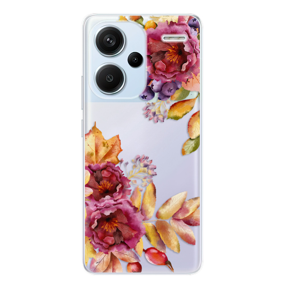 Odolné silikónové puzdro iSaprio - Fall Flowers - Xiaomi Redmi Note 13 Pro+ 5G