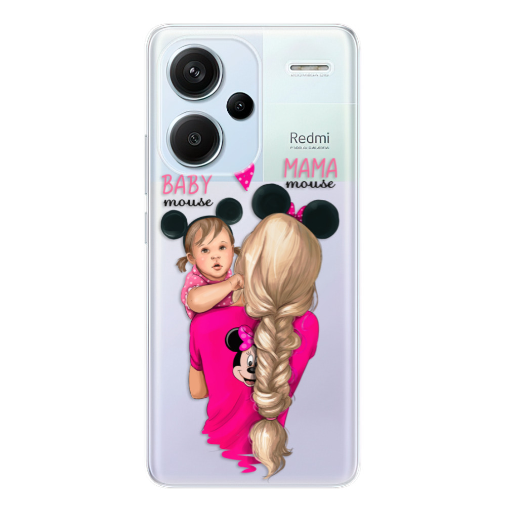 Odolné silikónové puzdro iSaprio - Mama Mouse Blond and Girl - Xiaomi Redmi Note 13 Pro+ 5G
