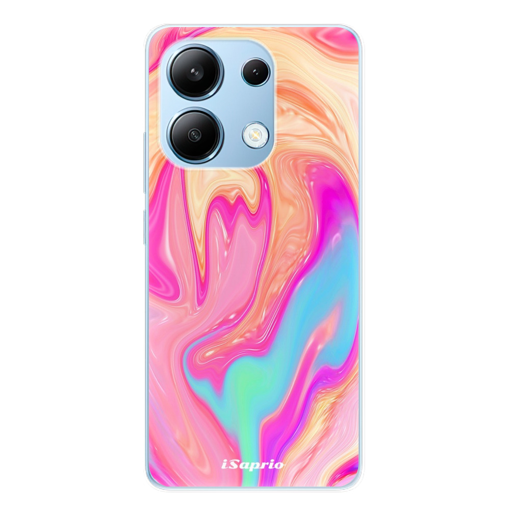 Odolné silikónové puzdro iSaprio - Orange Liquid - Xiaomi Redmi Note 13