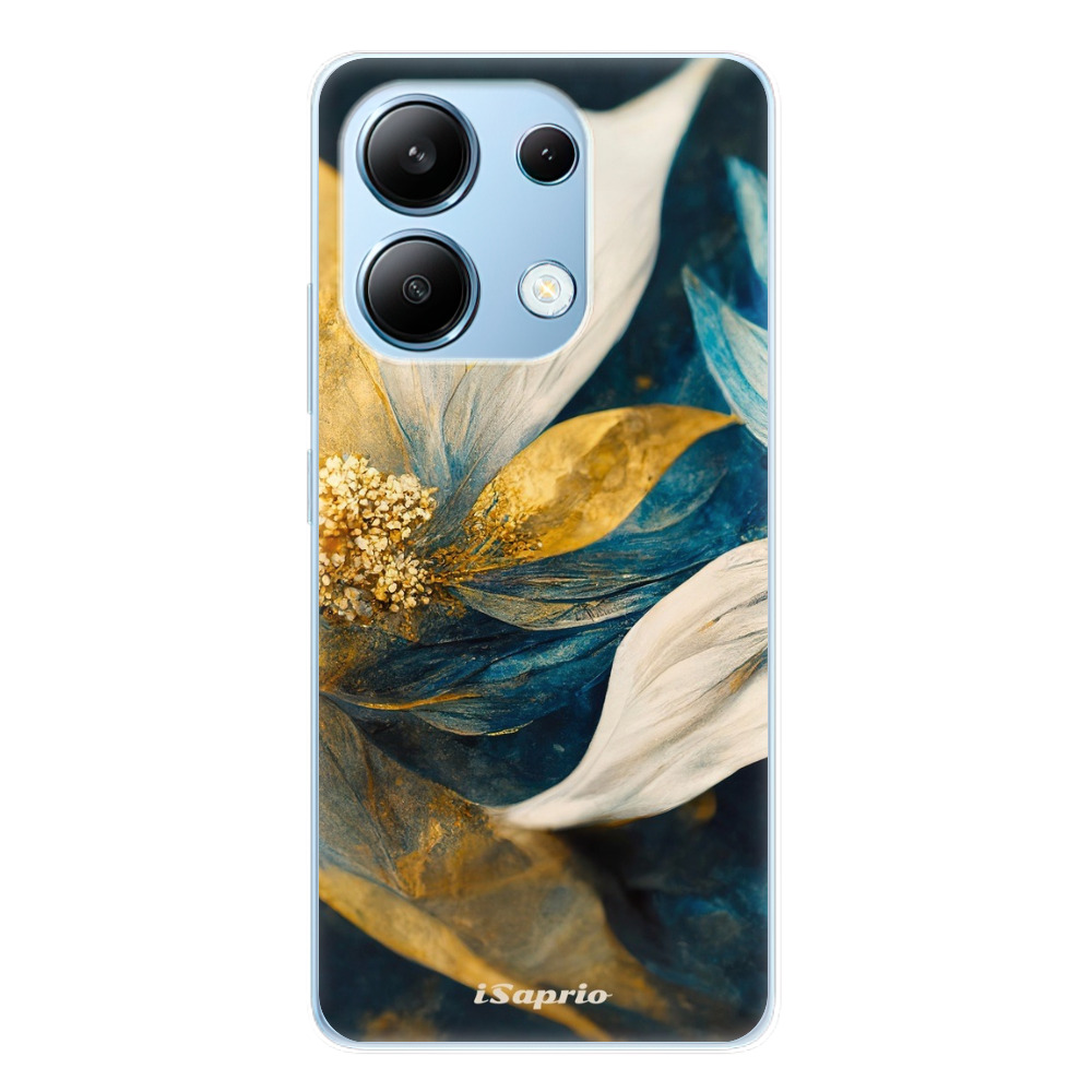 Odolné silikónové puzdro iSaprio - Gold Petals - Xiaomi Redmi Note 13