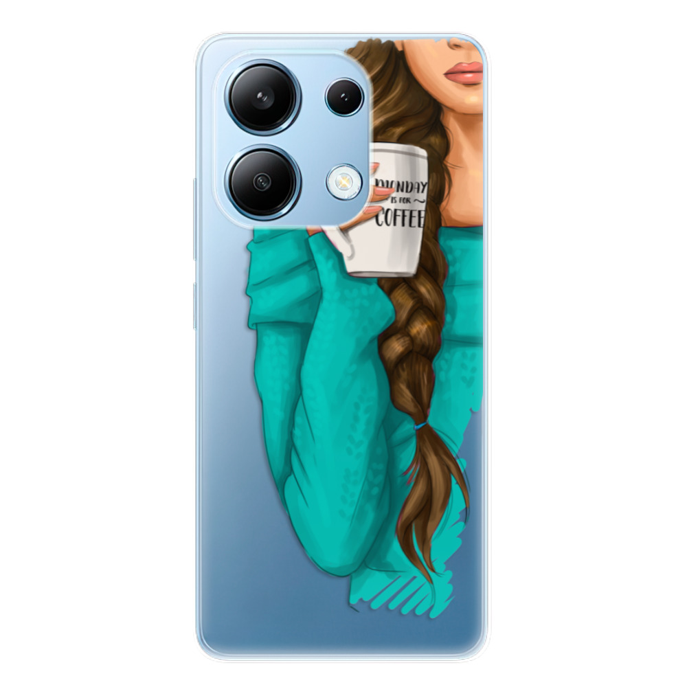 Odolné silikónové puzdro iSaprio - My Coffe and Brunette Girl - Xiaomi Redmi Note 13