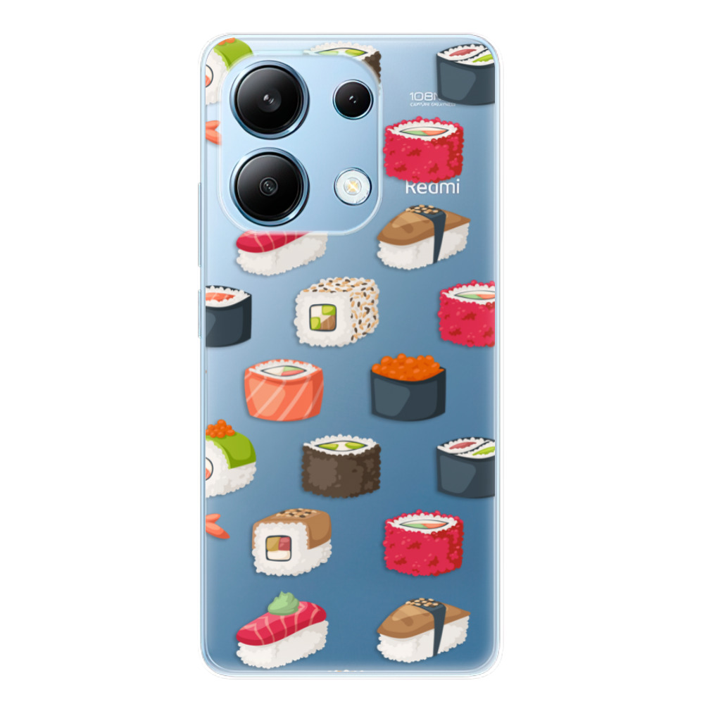 Odolné silikónové puzdro iSaprio - Sushi Pattern - Xiaomi Redmi Note 13