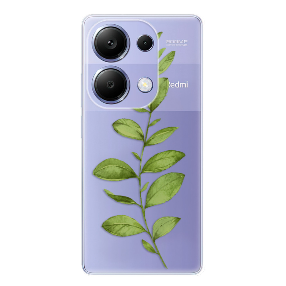 Odolné silikónové puzdro iSaprio - Green Plant 01 - Xiaomi Redmi Note 13 Pro