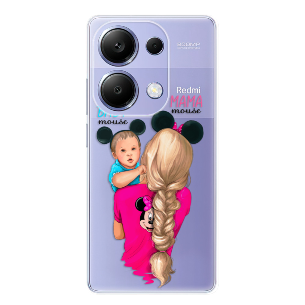 Odolné silikónové puzdro iSaprio - Mama Mouse Blonde and Boy - Xiaomi Redmi Note 13 Pro